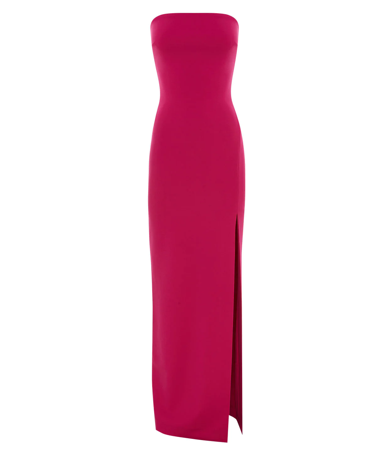 Zora Crepe Knit Maxi Dress in Fuschia