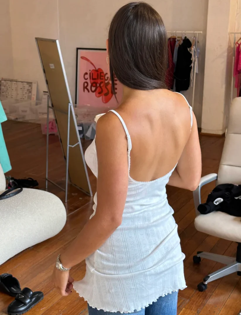 MR WINSTON POINTELLE MINI DRESS FOR HIRE