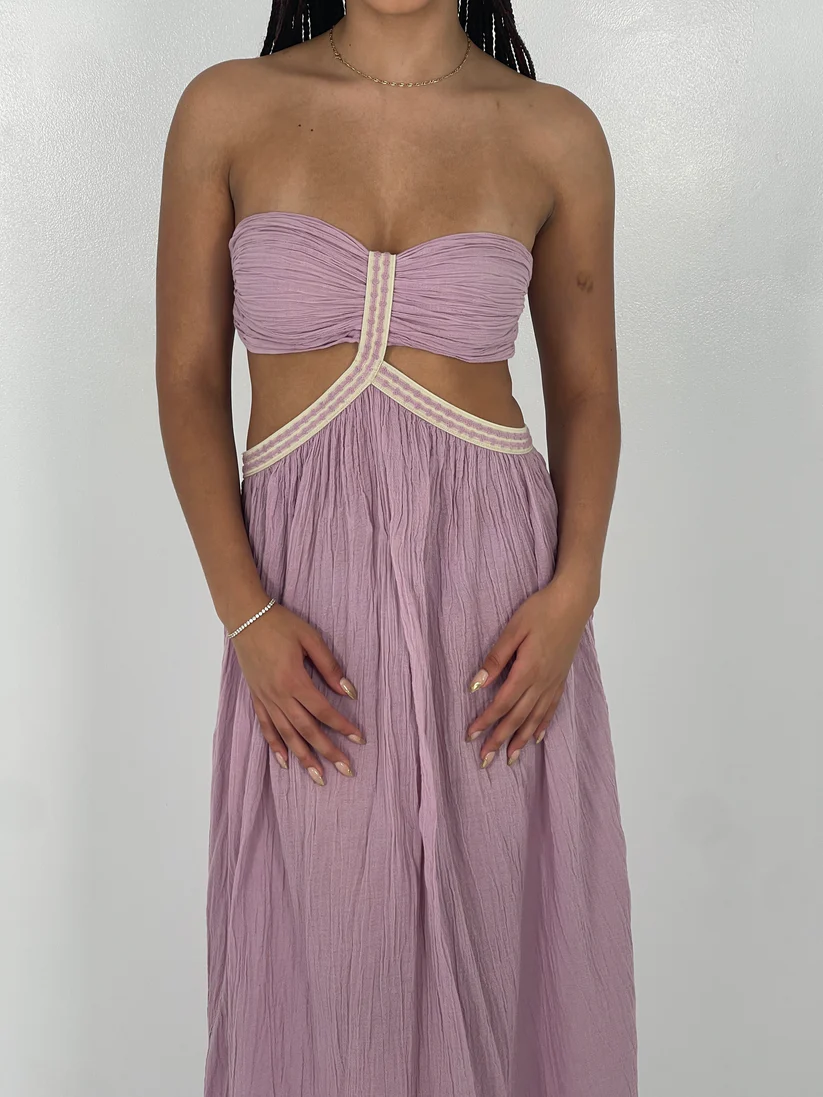 D'ARTEMIDE LILAC CHLOE DRESS IN PURPLE FOR HIRE