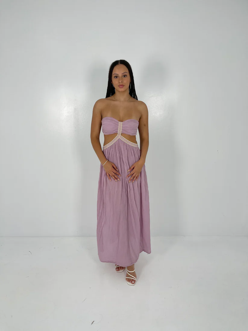 D'ARTEMIDE LILAC CHLOE DRESS IN PURPLE FOR HIRE