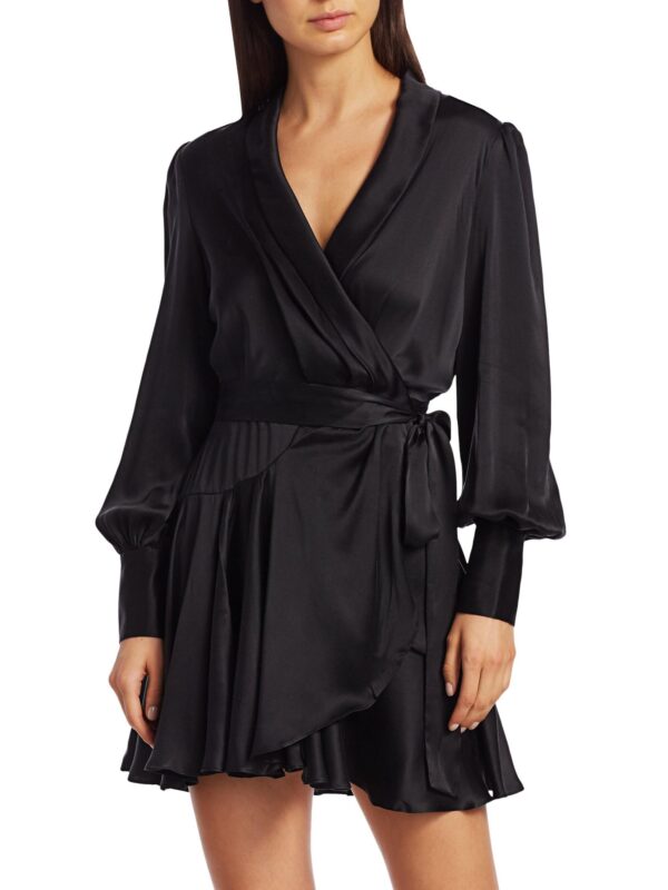 3267-zimmermann other 3 zimmermann black silk wrap dress
