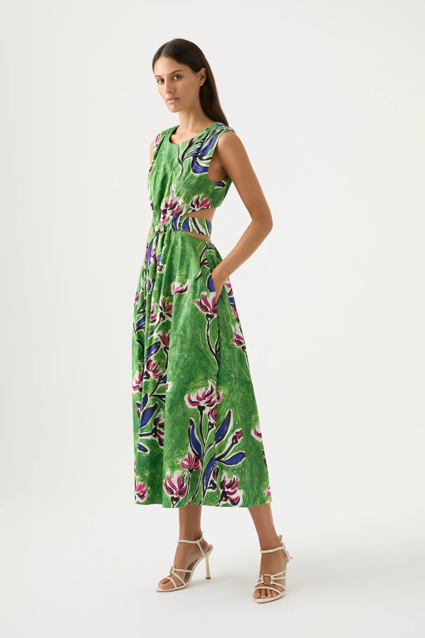 Aje Zorina Tie Midi Dress Photo