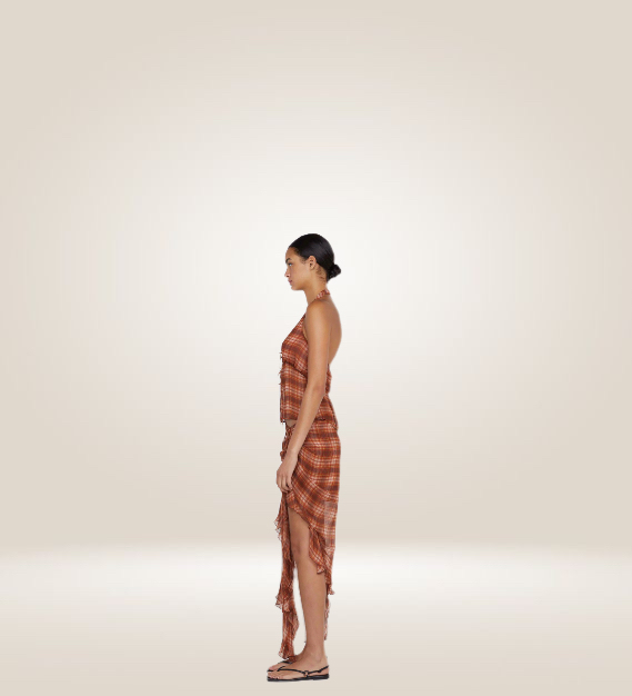 bec and bridge devi maxi dress DEVI MAXI DRESS - DESERT CHECK