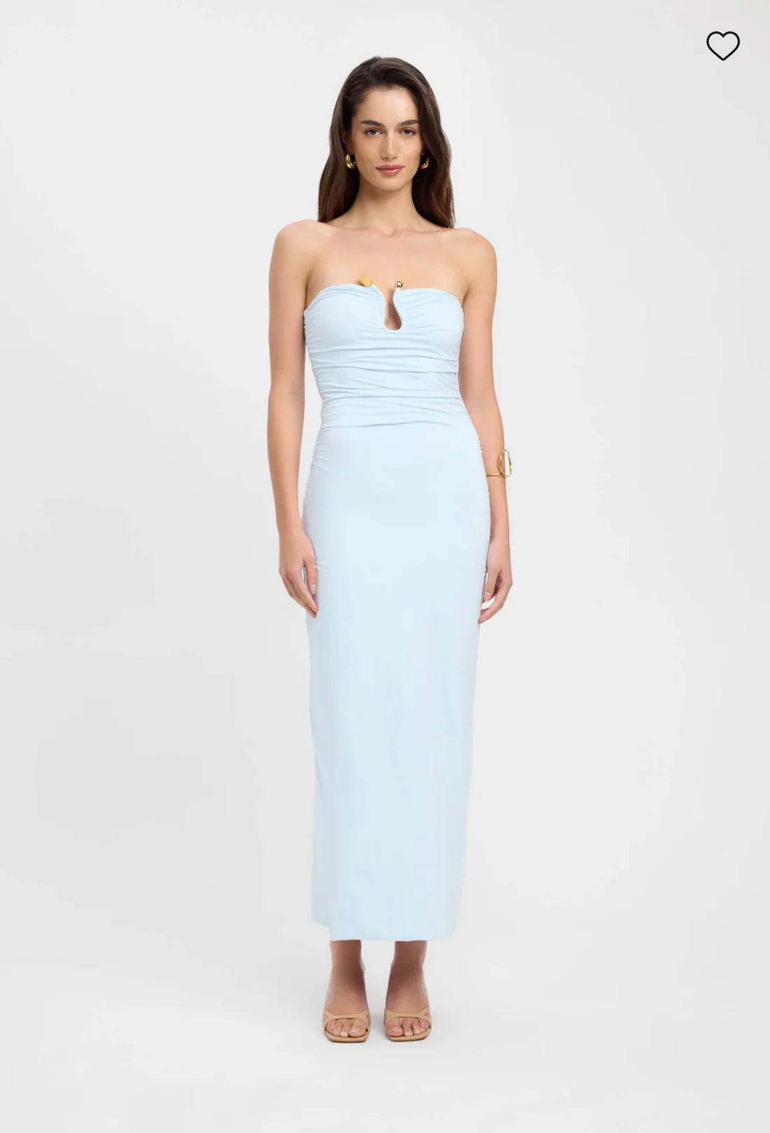 kookai blue strapless dress Tayla Trim Maxi in – Rent a Dress Size:13.5 UK / 14.5 US Zipper closureLinedStretchy materialCotton/polyesterPlease refer FOJ-SHOW-ON-PAGE Women's Black/striped Open-Knit Midi