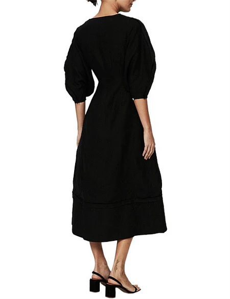 Rachel Gilbert Capri V Neck Maxi Designer Dress Hire