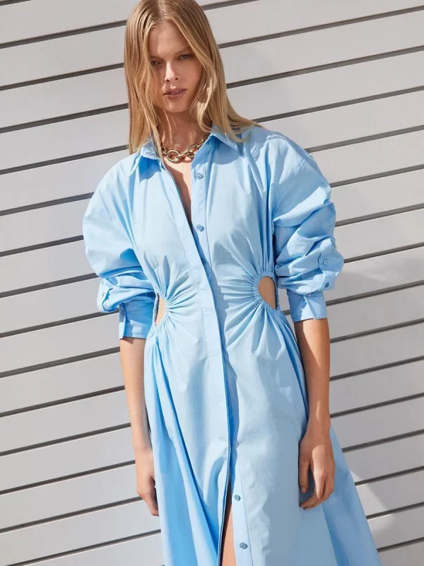 Scanlan Theodore Cut-Out Blue Shirtdress Hire
