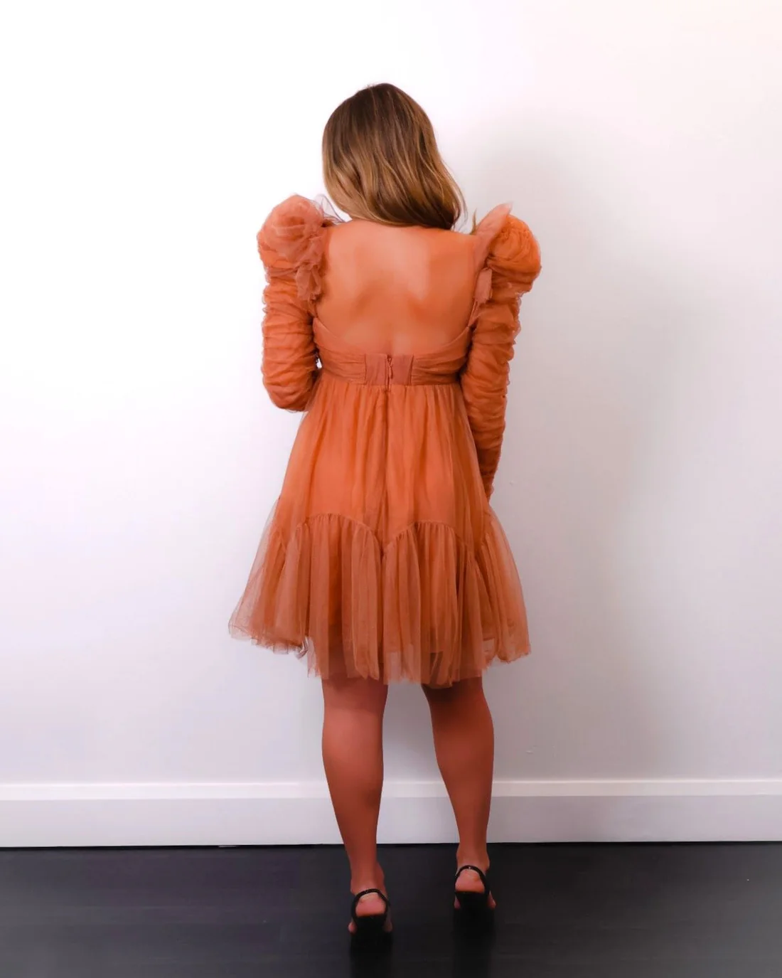 Zimmermann Tulle Ruched Mini in Lipstick Designer Dress Hire
