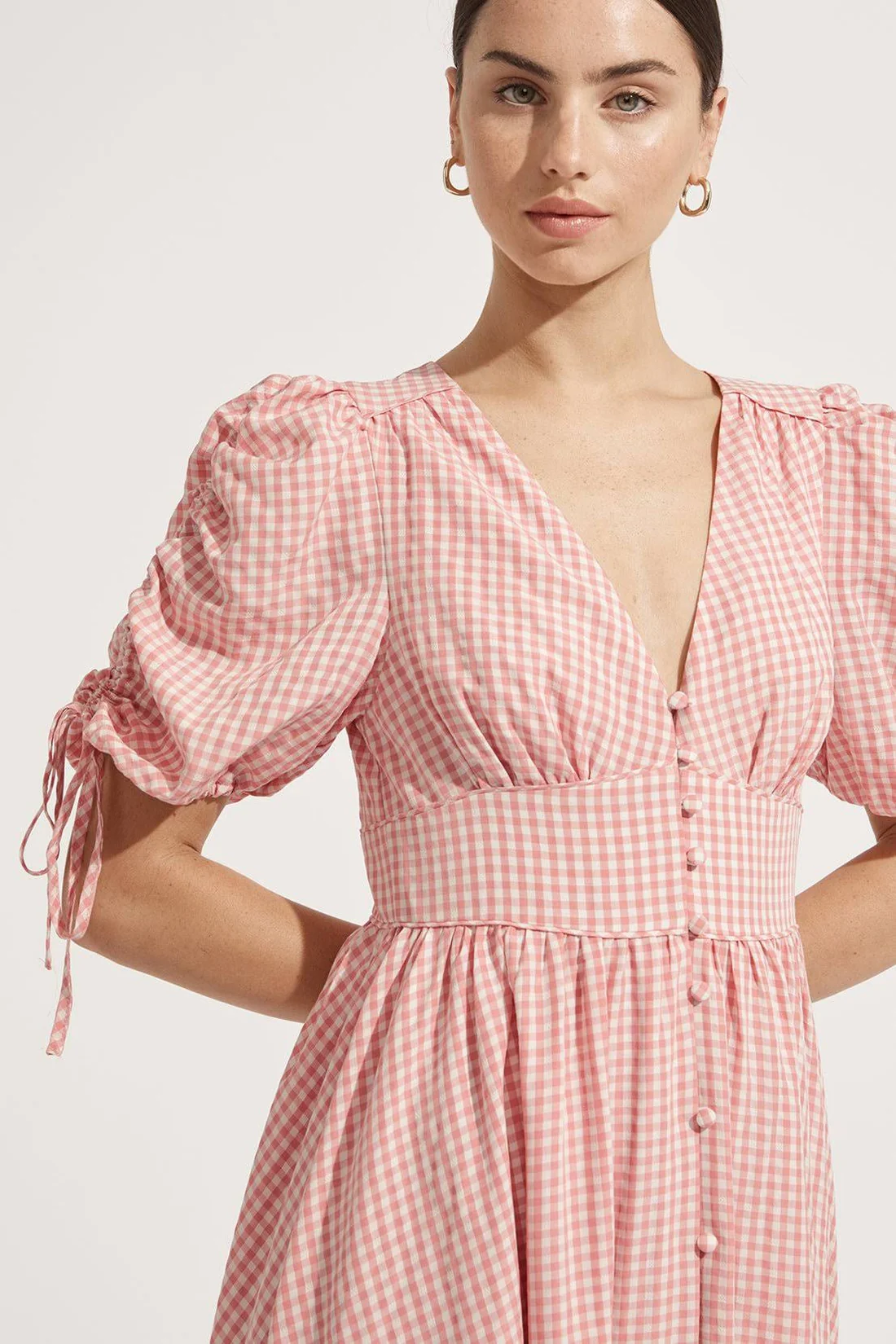 Steele Camilla Rose Check Midi Designer Dress Hire