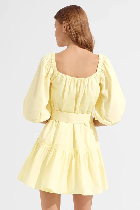 Steele Neomi Yellow Designer Dress Hire