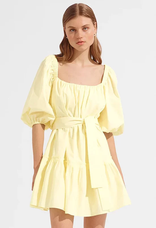 Steele Neomi Yellow Designer Dress Hire