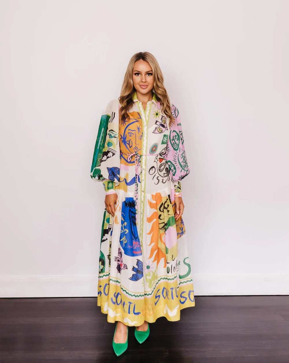 Alemais Soleil Patchwork Designer Dress Hire