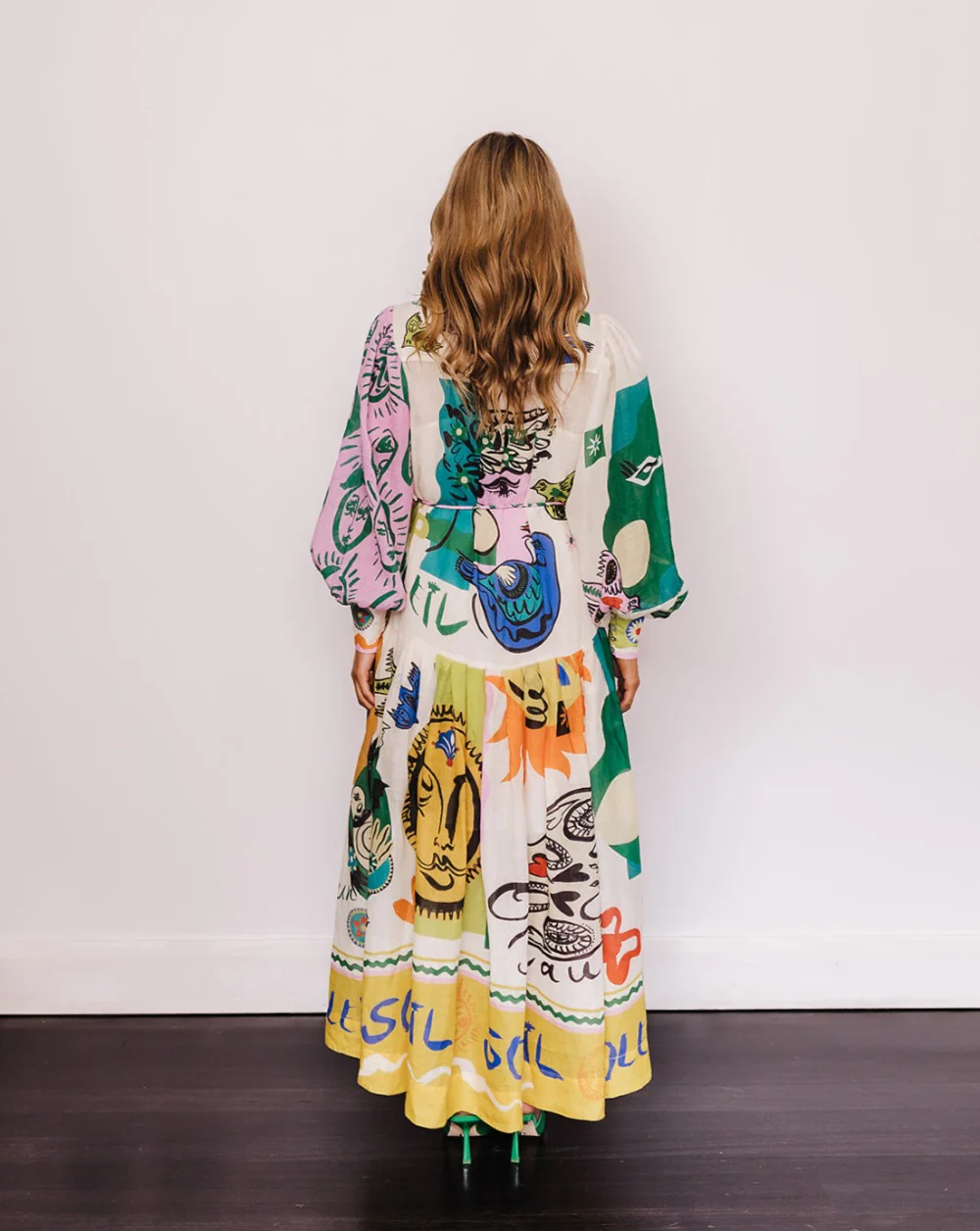 Alemais Soleil Patchwork Designer Dress Hire