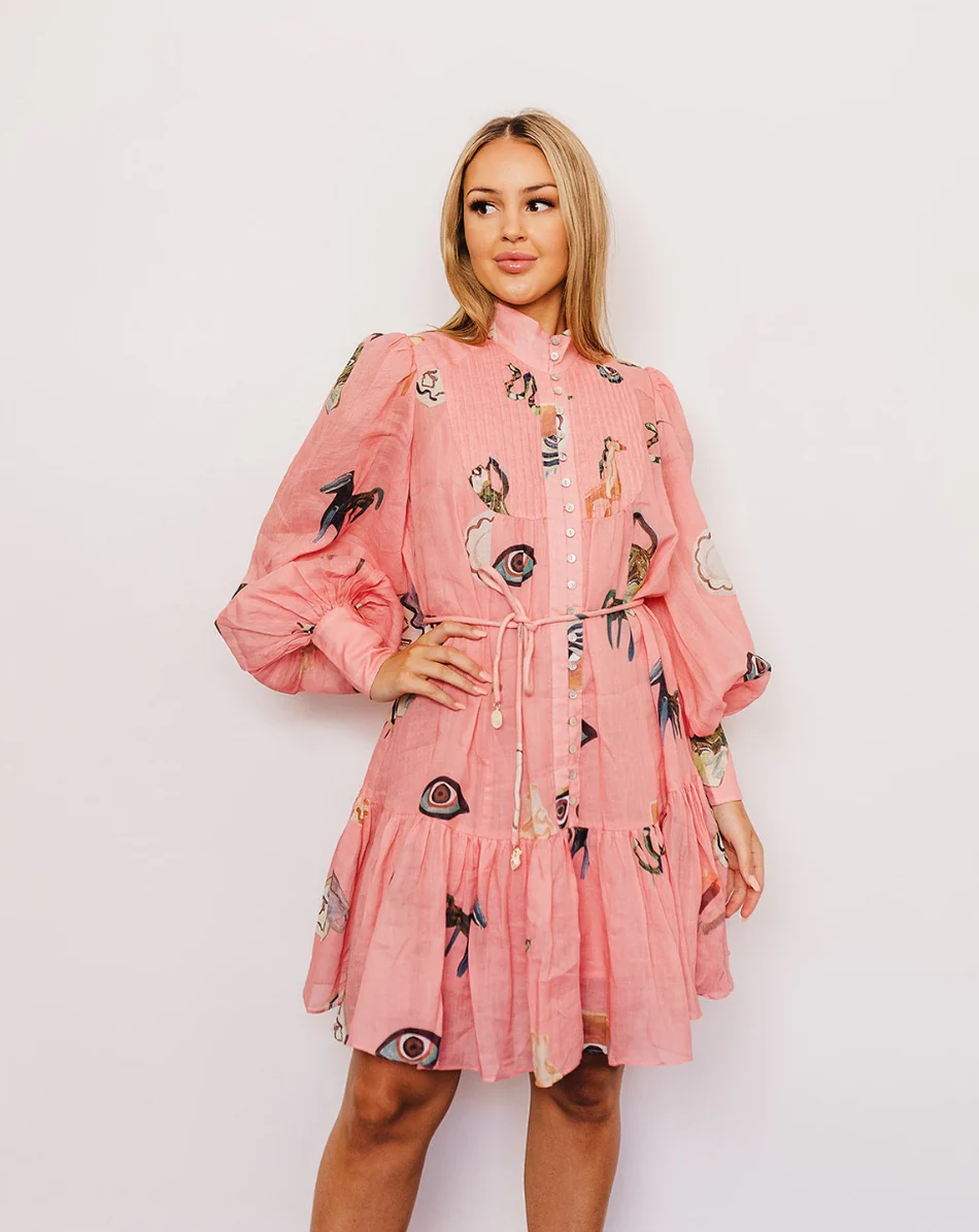 Alemais Cleo Smock Designer Dress Hire