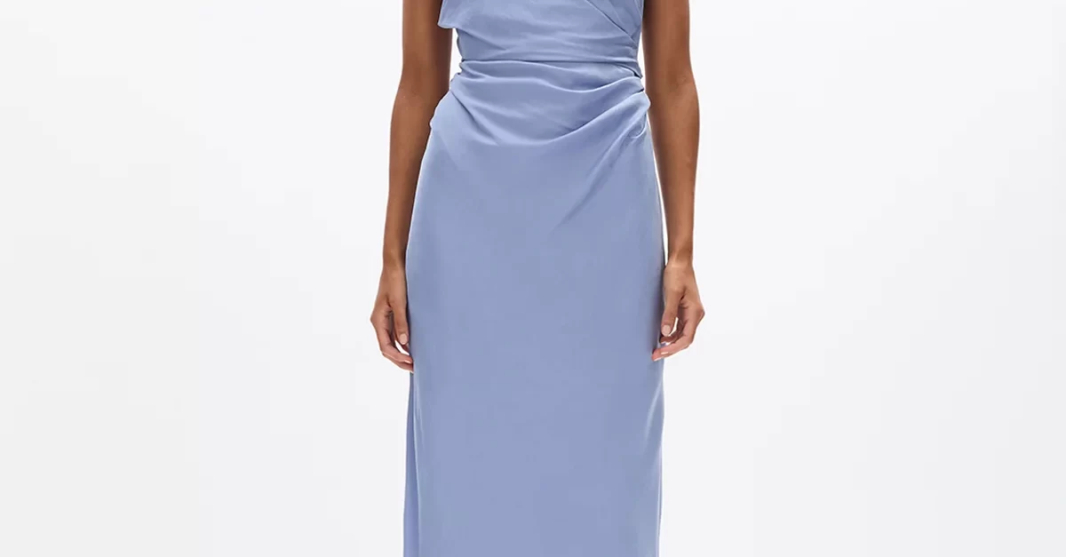 rachel gilbert aries curved eco-satin maxi dress Rachel Gilbert Aries Maxi Dress – Rent a Dress