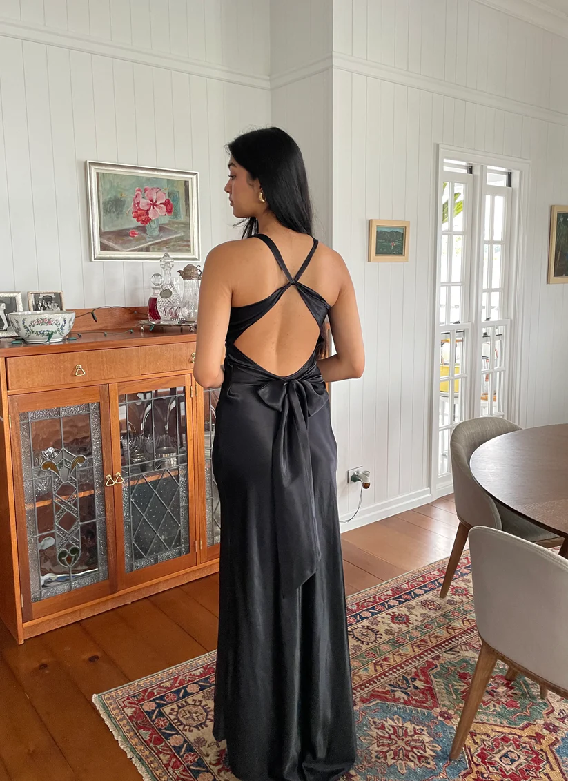 black goddess dress The night of prosperity Greek goddess dress ELLISORDER