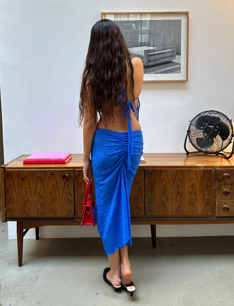 Mr Winston Paris Mermaid Set in Cobalt Blue for Hire