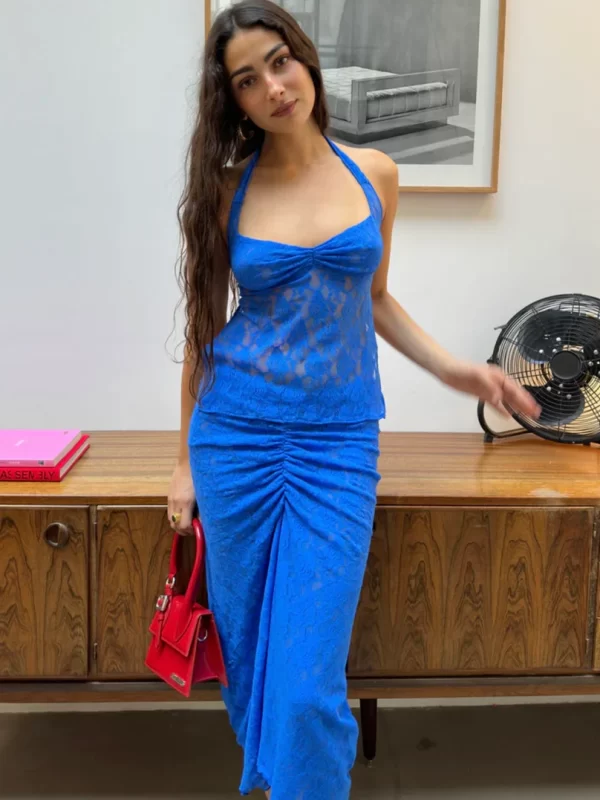 Mr Winston Paris Mermaid Set in Cobalt Blue for Hire