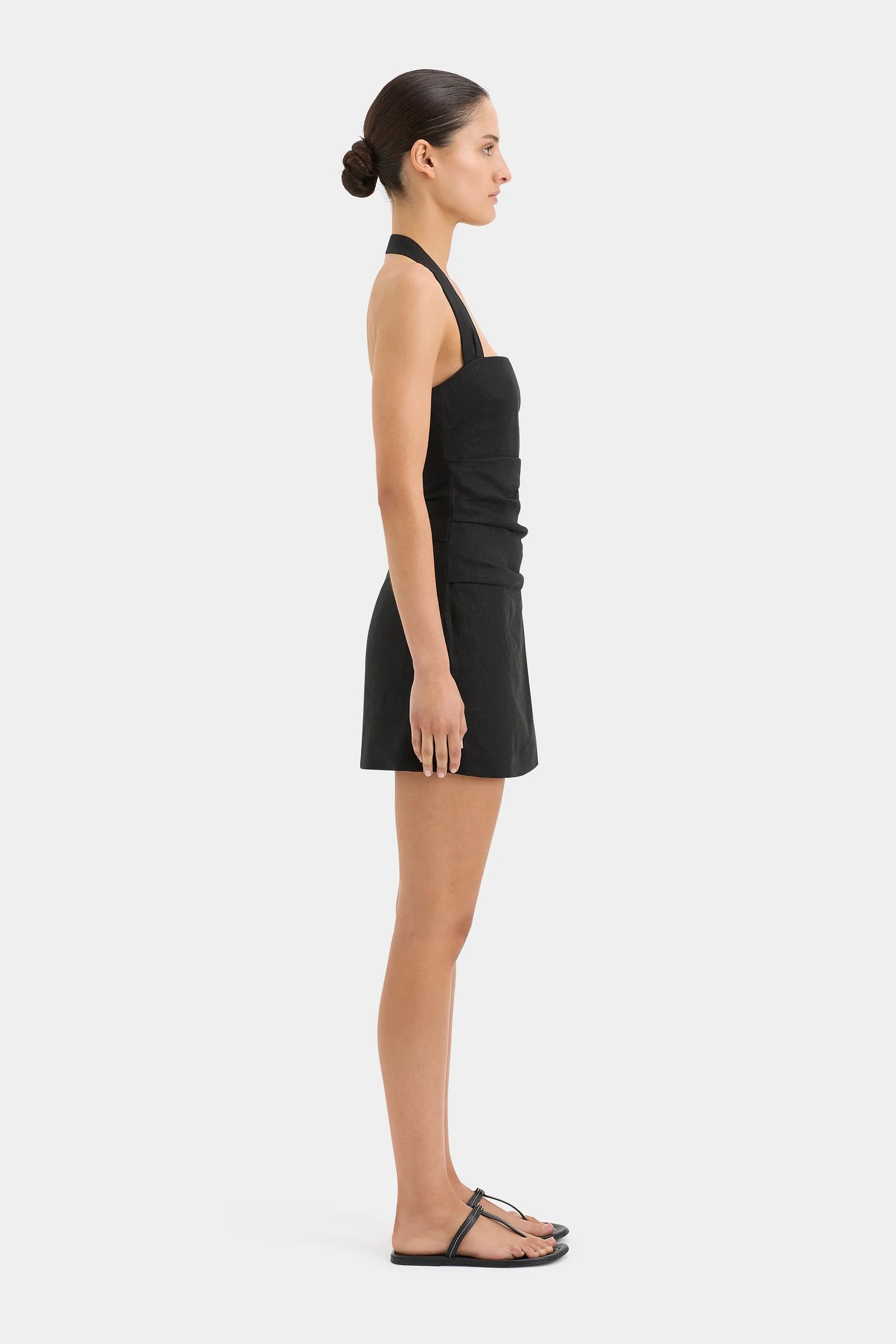 sir the label noemi halter mini dress in Black – Rent a Dress Loop BW Presidio Dress Pants
