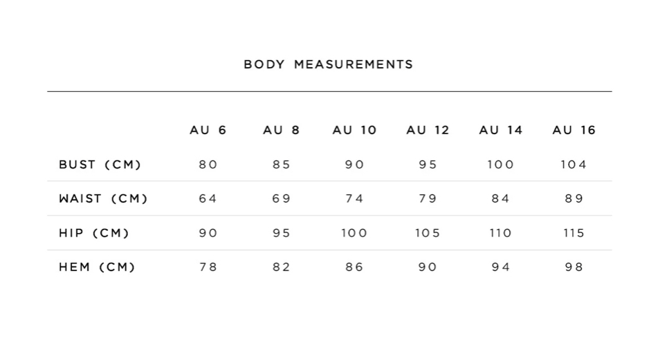 3507-B&B Size Guide