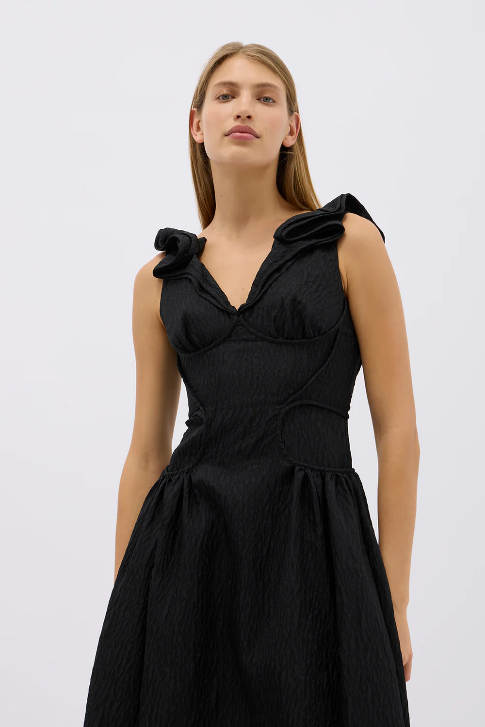 Rachel Gilbert Celia Gown in Black for hire