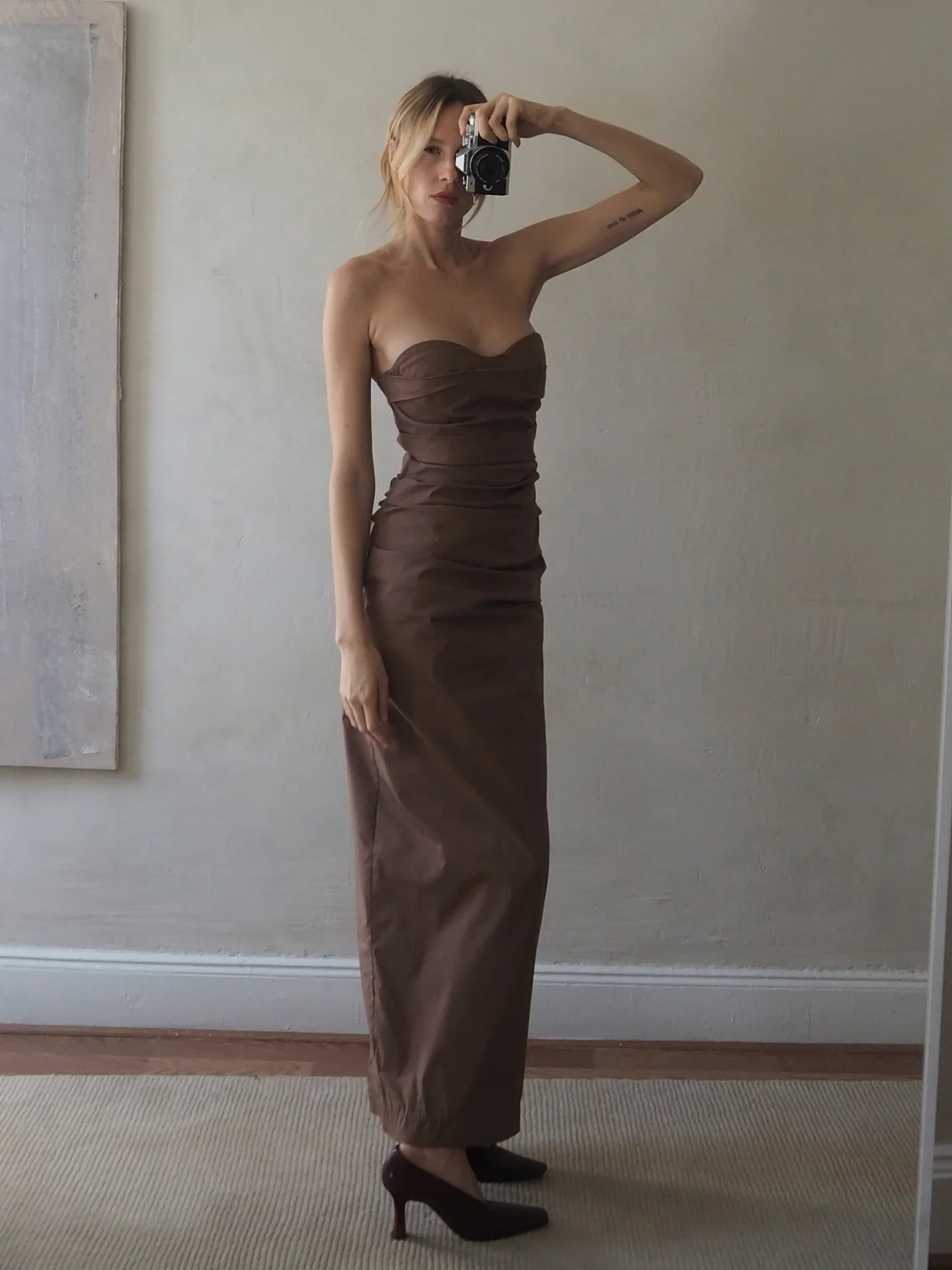 bodycon dress definition Azzura Floor Length Mermaid Sleeveless Color:Hydrangea GentWith Shirts