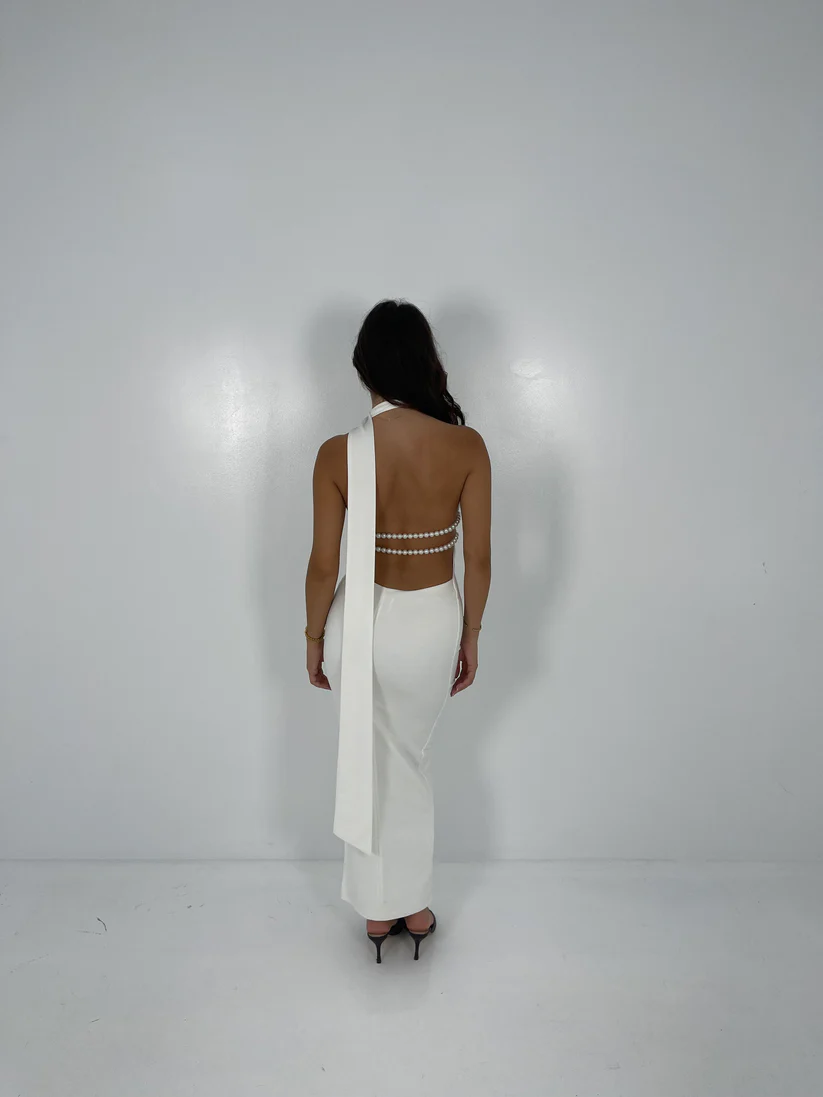 Khanums Ivory Kara Dress for hire