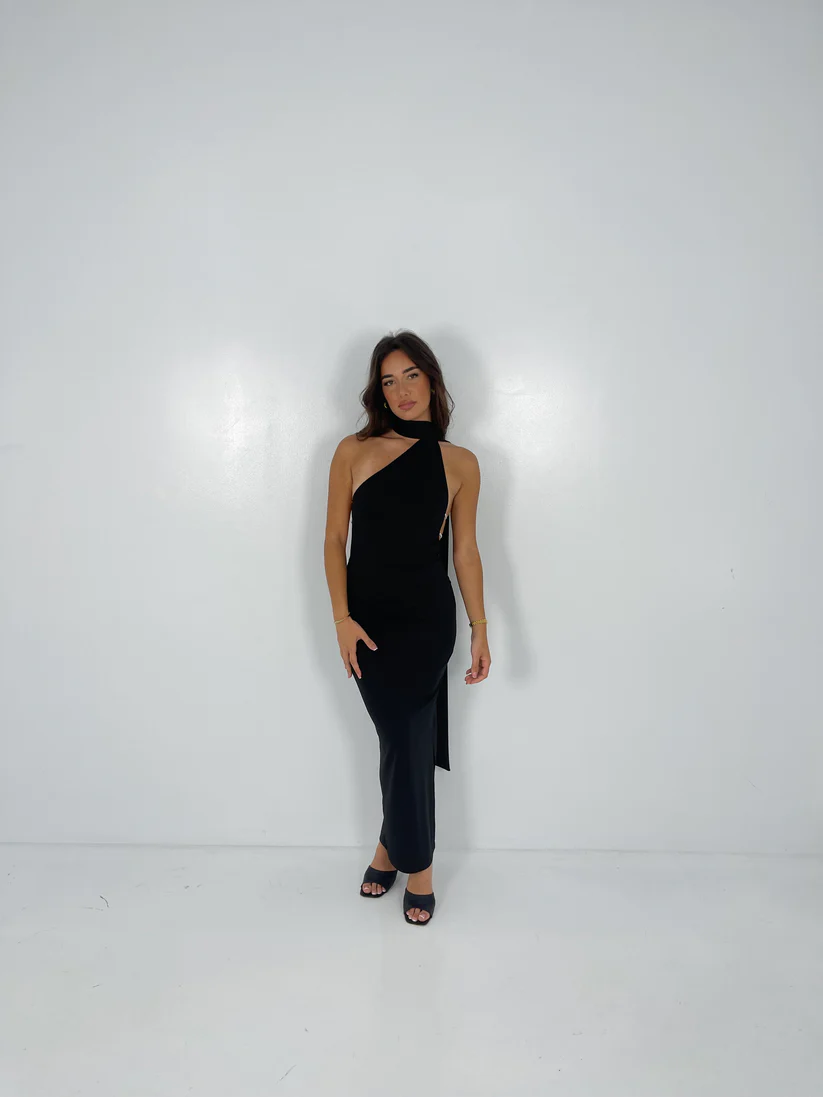 Khanums Black Kara Dress for hire