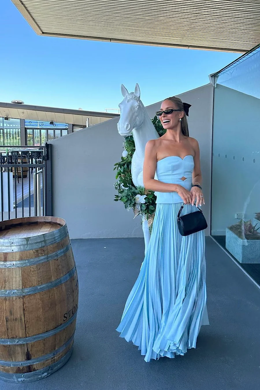 Acler Avonlea Midi Dress in Blue for hire