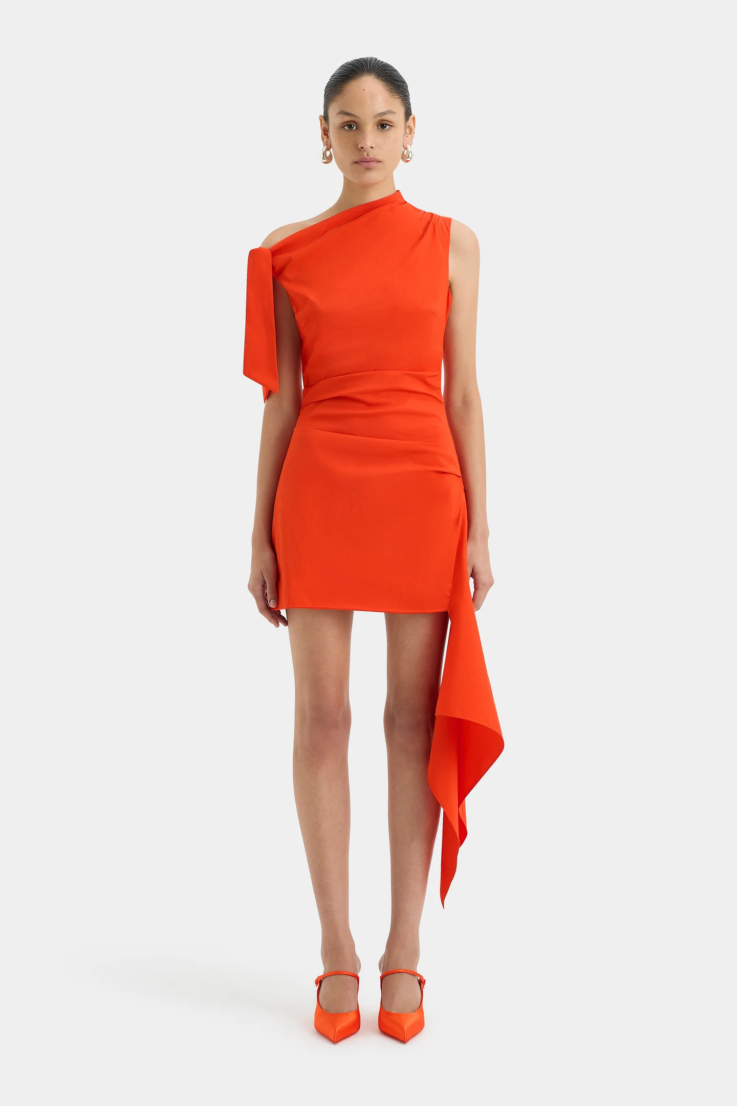 3557-S60-SIR424-1090 CARMEN MINI DRESS TANGERINE-24305-SirTheLabel-D1-0457 1440x