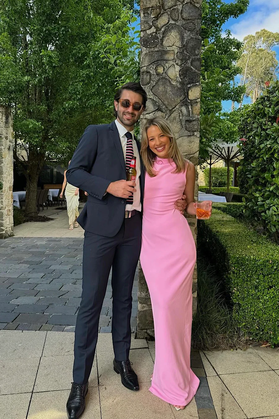 Effie Kats Verona Gown in Taffy Pink for hire