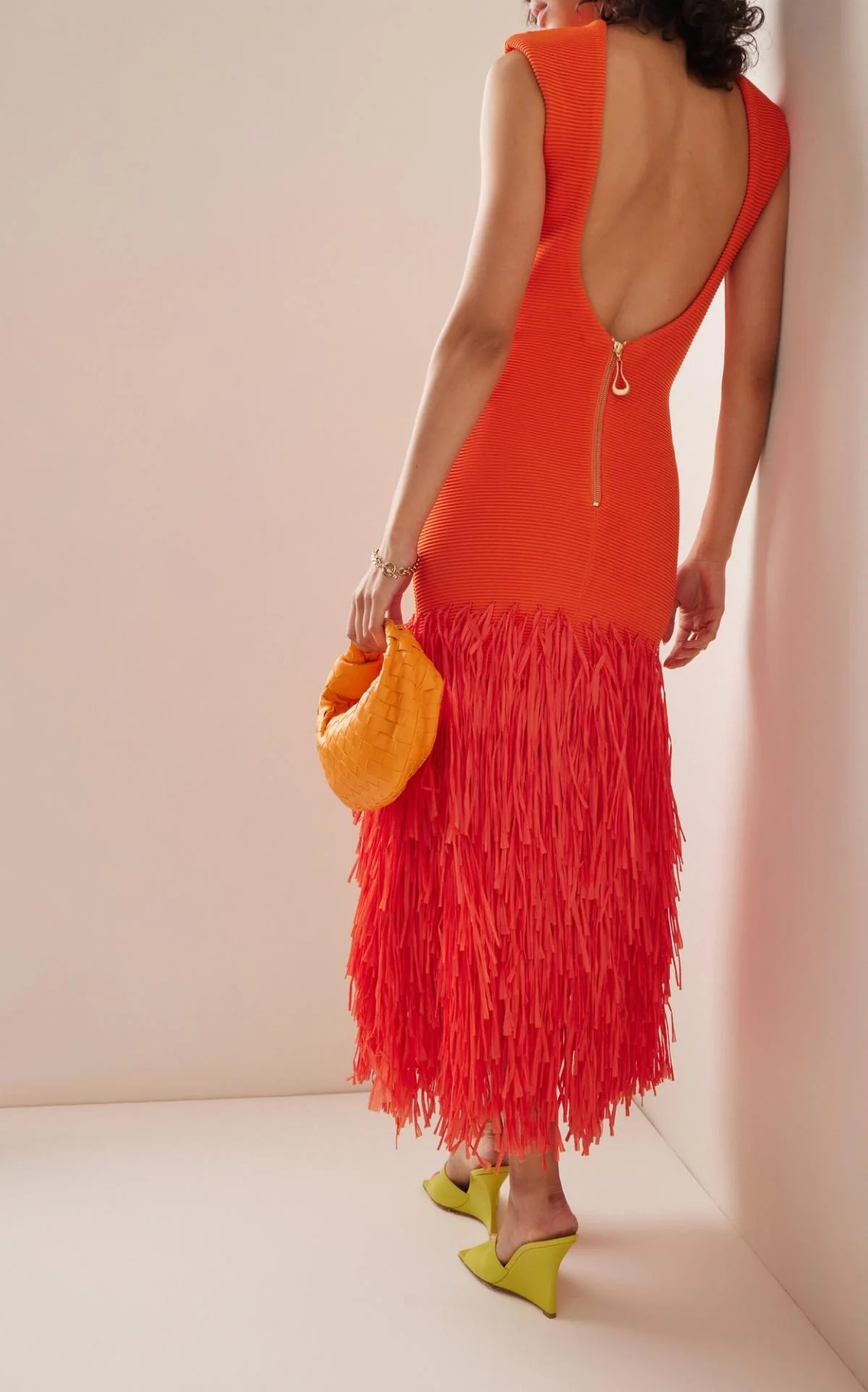 Aje Raffia Midi Dress