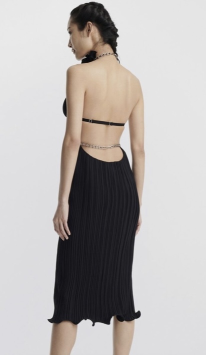 dion lee backless dress Chain Pleat Halter – Rent a Dress Size:UK6 skirtsdresses Hand crocheted from a Women's Y2k Cut Out Midi dress