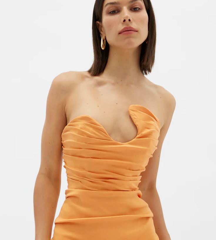 208-Rachel Gilbert Cheri Gown Orange 5