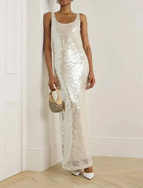simkhai orange sequin dress Buy Simkhai Orange Bex Sequin-embellished Maxi Dress For Women Online