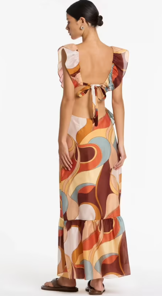 Sir The Label Vista Frill Midi Dress Photo