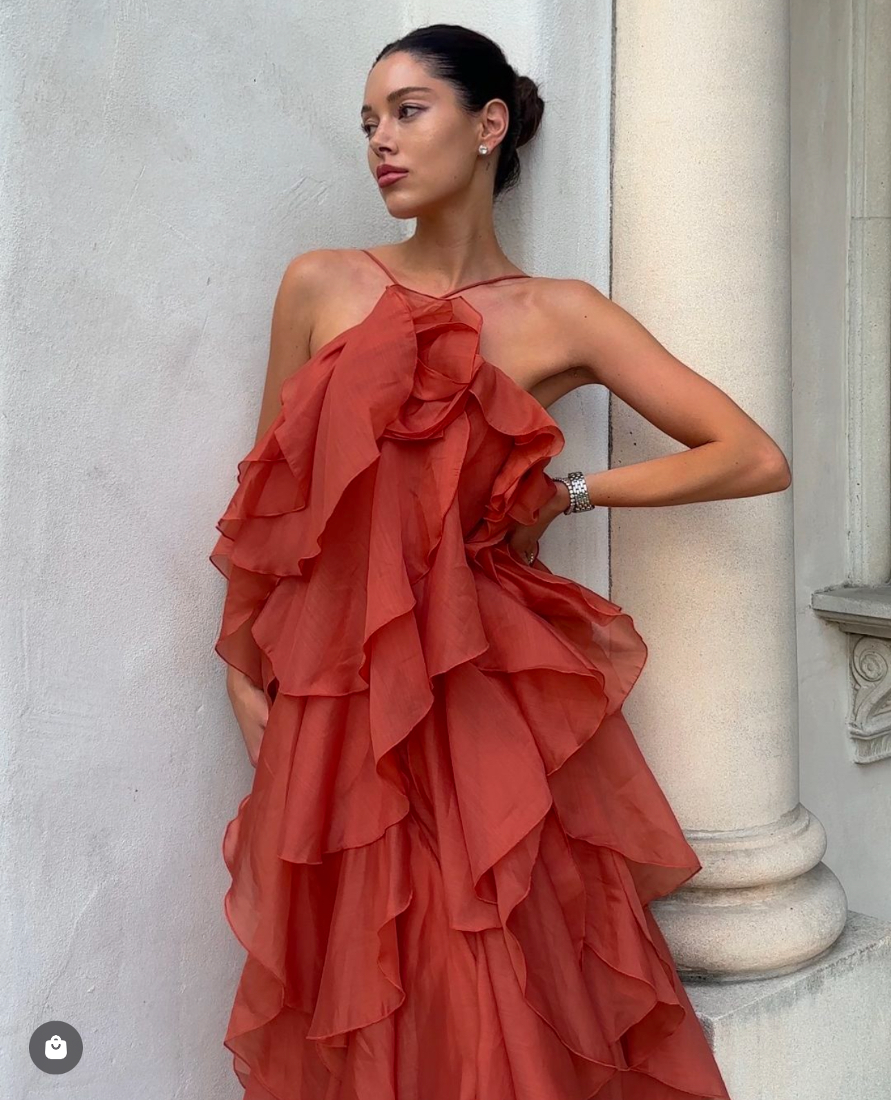 aje pandorea layered dress Aje - Pandorea Layered Mini Dress