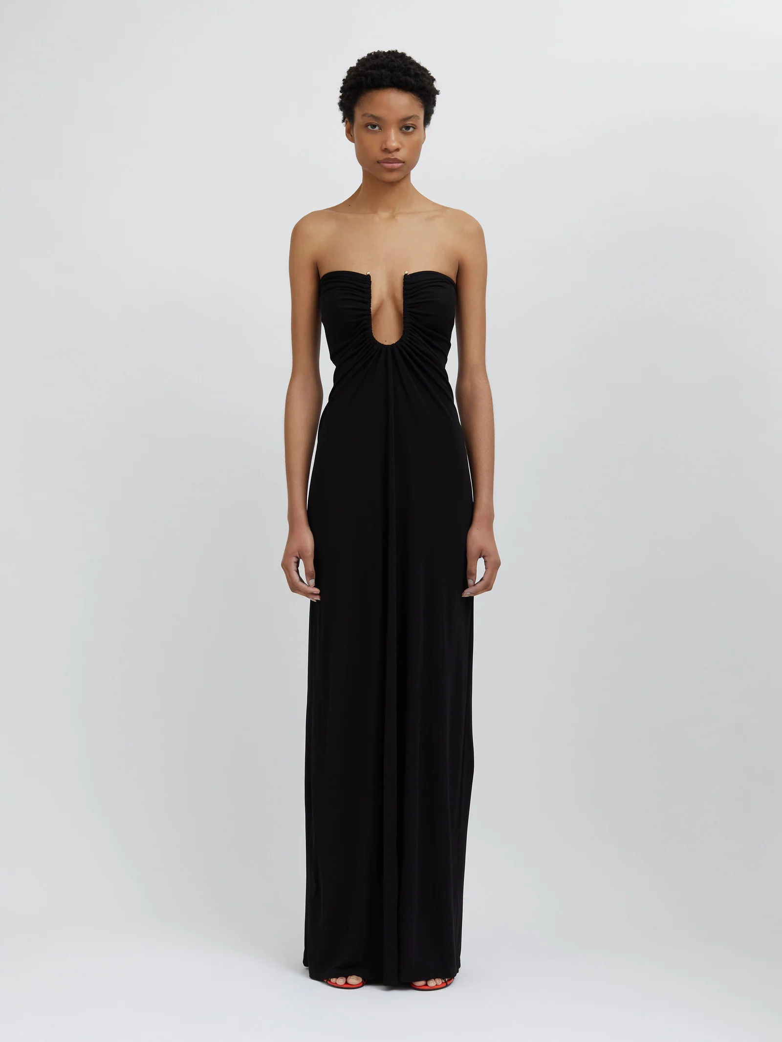 5897-CHRISTOPHERESBER ARCED-PALM-STRAPLESS-DRESS 23023345 BLACK 1 1600x
