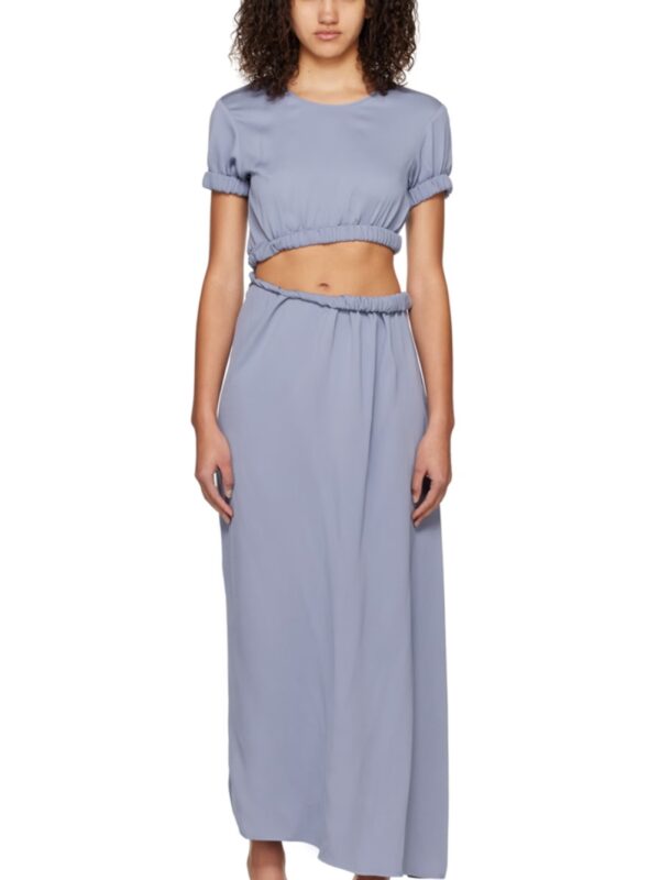 Christopher Esber Rolled Sleeve Tee Dress - Blue