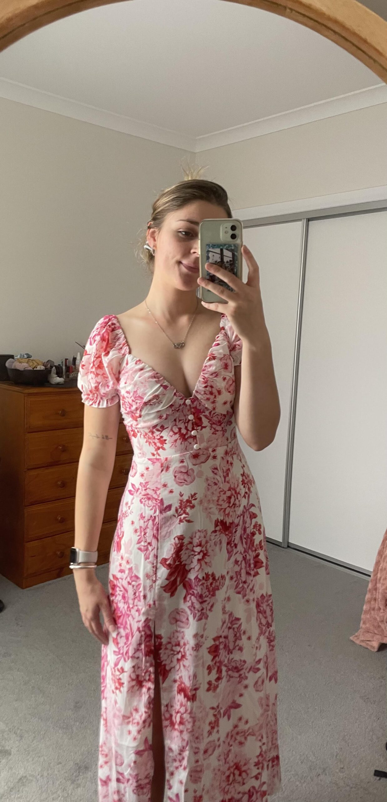 6273-Pink Floral On