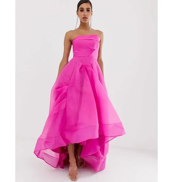 6422-bariano-Pink-Full-Maxi-Dress-With-Organza-Bust-Detail