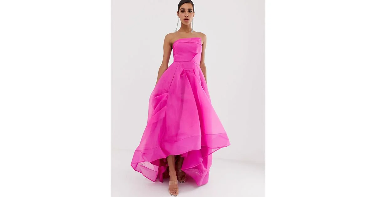 6422-bariano-Pink-Full-Maxi-Dress-With-Organza-Bust-Detail