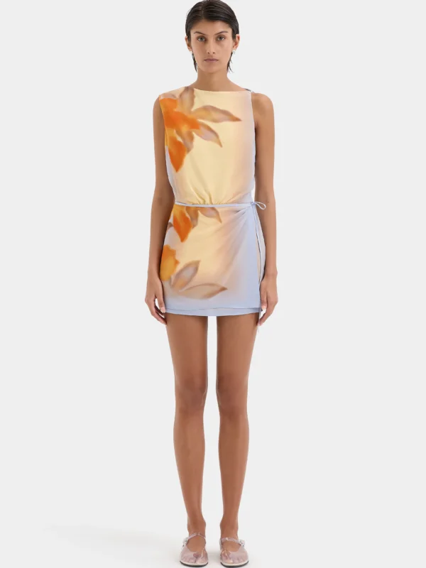 6417-S200-SIR424118 Serene Mini Dress SEQUOIA FLORAL-24938-SirTheLabel-D3-0576