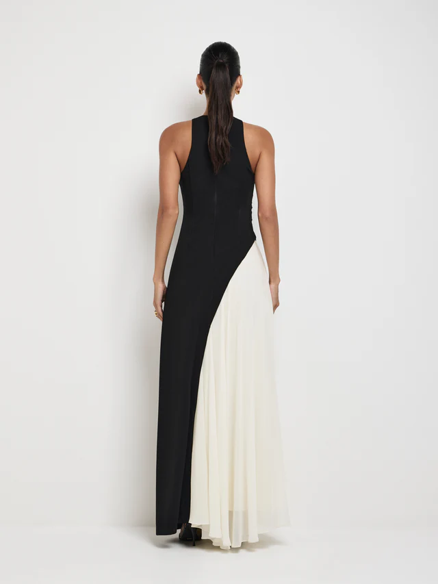 6938-1007053 BIANCA DRESS BLACKWHITE 45