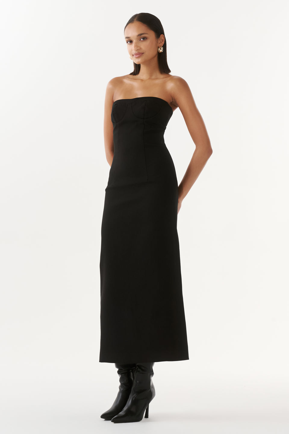 2054-Justin Tong Veida Dress Black 7