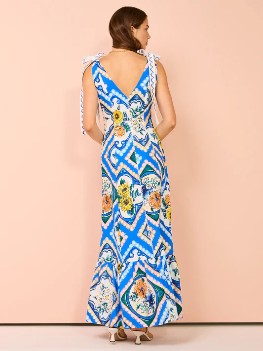 6199-Coco Lola ByNicola TieShoulderMiniDress AzureFloral 113