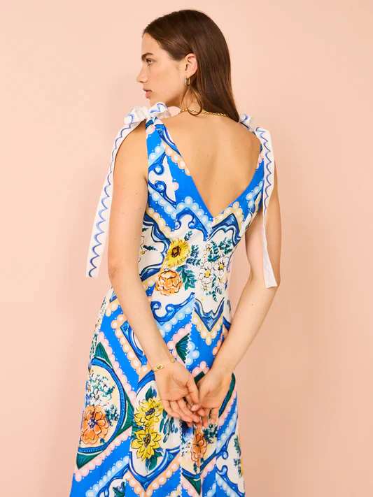 6199-Coco Lola ByNicola TieShoulderMiniDress AzureFloral 126