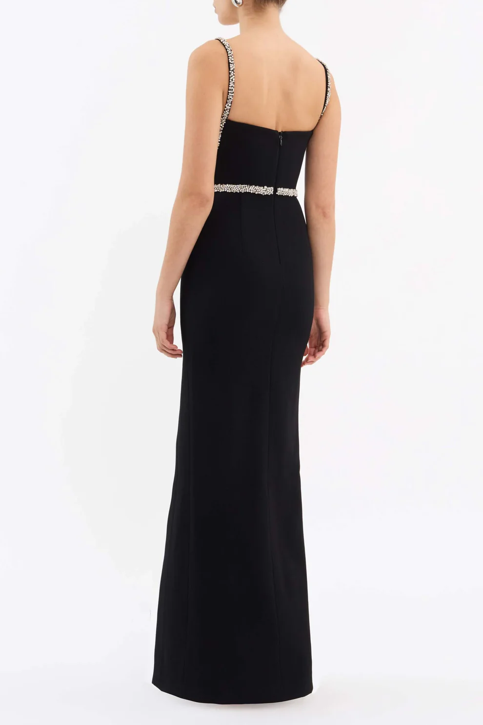 6199-RINA SPLIT GOWN 2403-1641 BLACK BACK