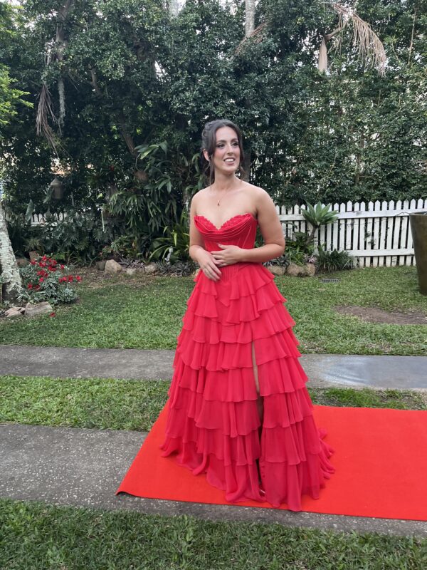Sherri Hill 56911 in Red