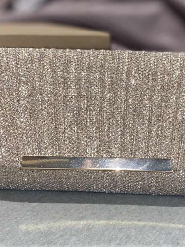 Other Champagne Gold Glittery Clutch Bag