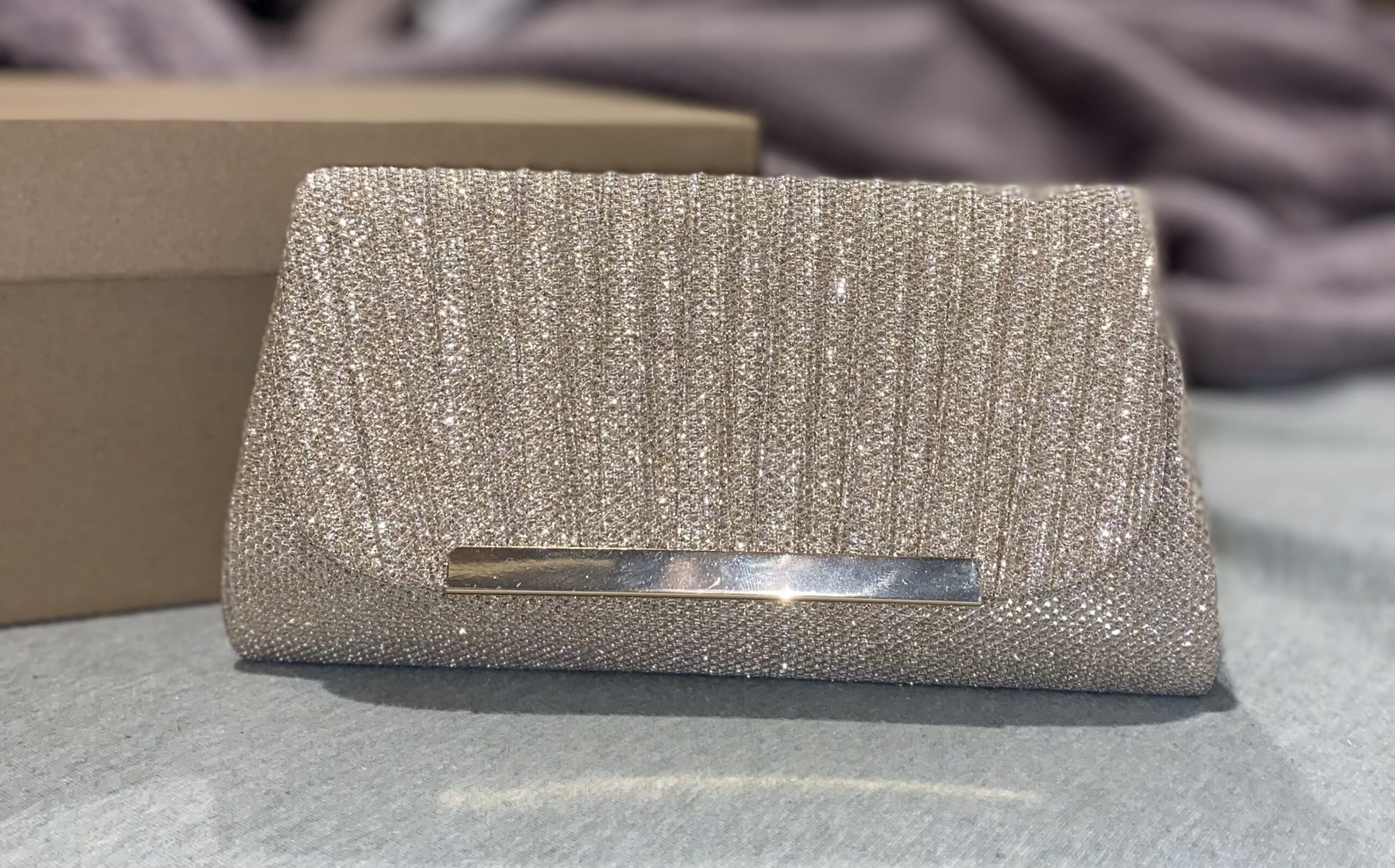 Other Champagne Gold Glittery Clutch Bag Photo